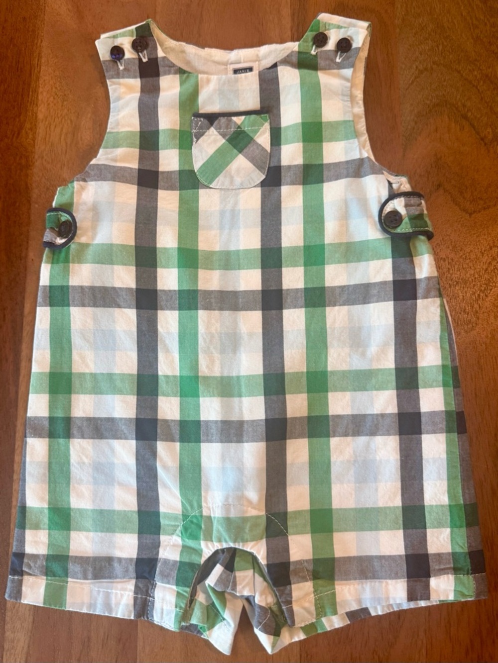 Janie and Jack Boys Romper Sz 0-3 Months